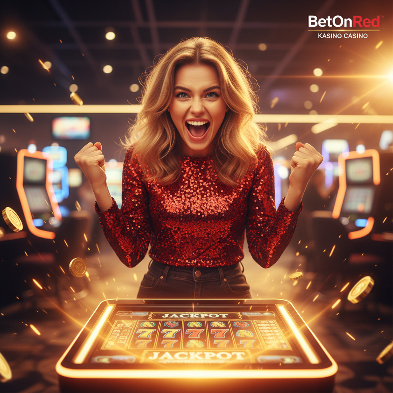 Hlavní obrazovka Betonred kasina s hrami a bonusy