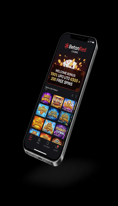 BetOnRed Kasino Kasino na smartphonu