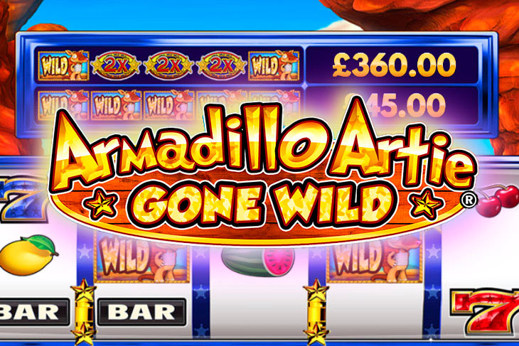 Armadillo Artie Gone Wild - DWG slot at BetOnRed Kasino Casino