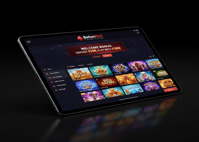 BetOnRed Kasino Kasino na tabletu